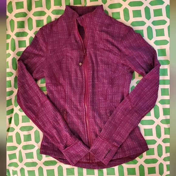 lululemon athletica Jackets & Blazers - Lululemon Purple Pattern "Define" Jacket